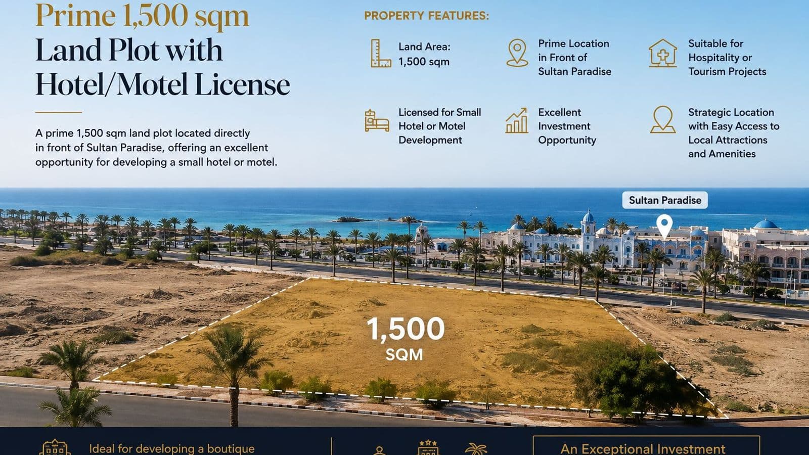 Prime Licensed Land Plot for Hotel or Motel Development